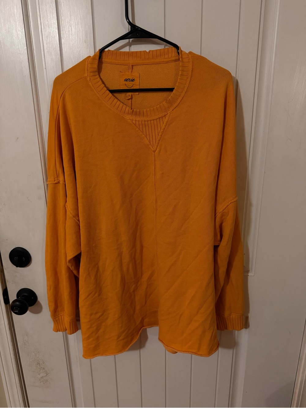 aerie Crewneck Sweatshirt in Bright Orange